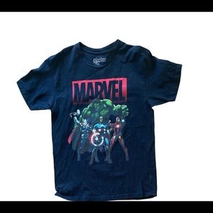 Marvel Avengers Shadow Adult T-Shirt Thor Iron Man Size L